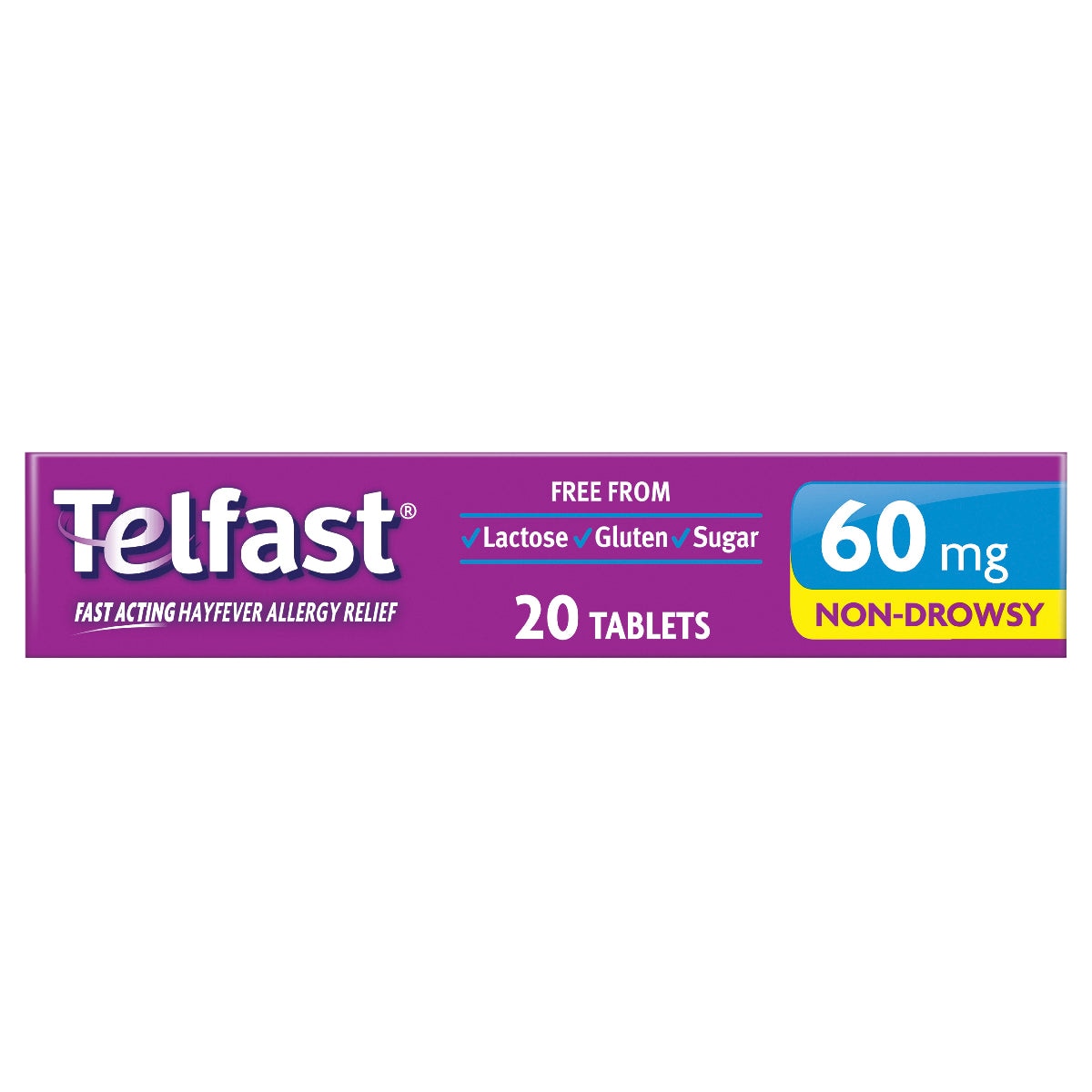 Telfast Allergy & Hayfever Relief 60mg 20 Tablets
