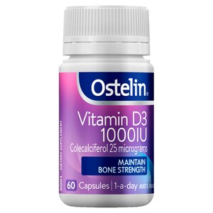 Ostelin Vitamin D3 1000iu 60 Capsules