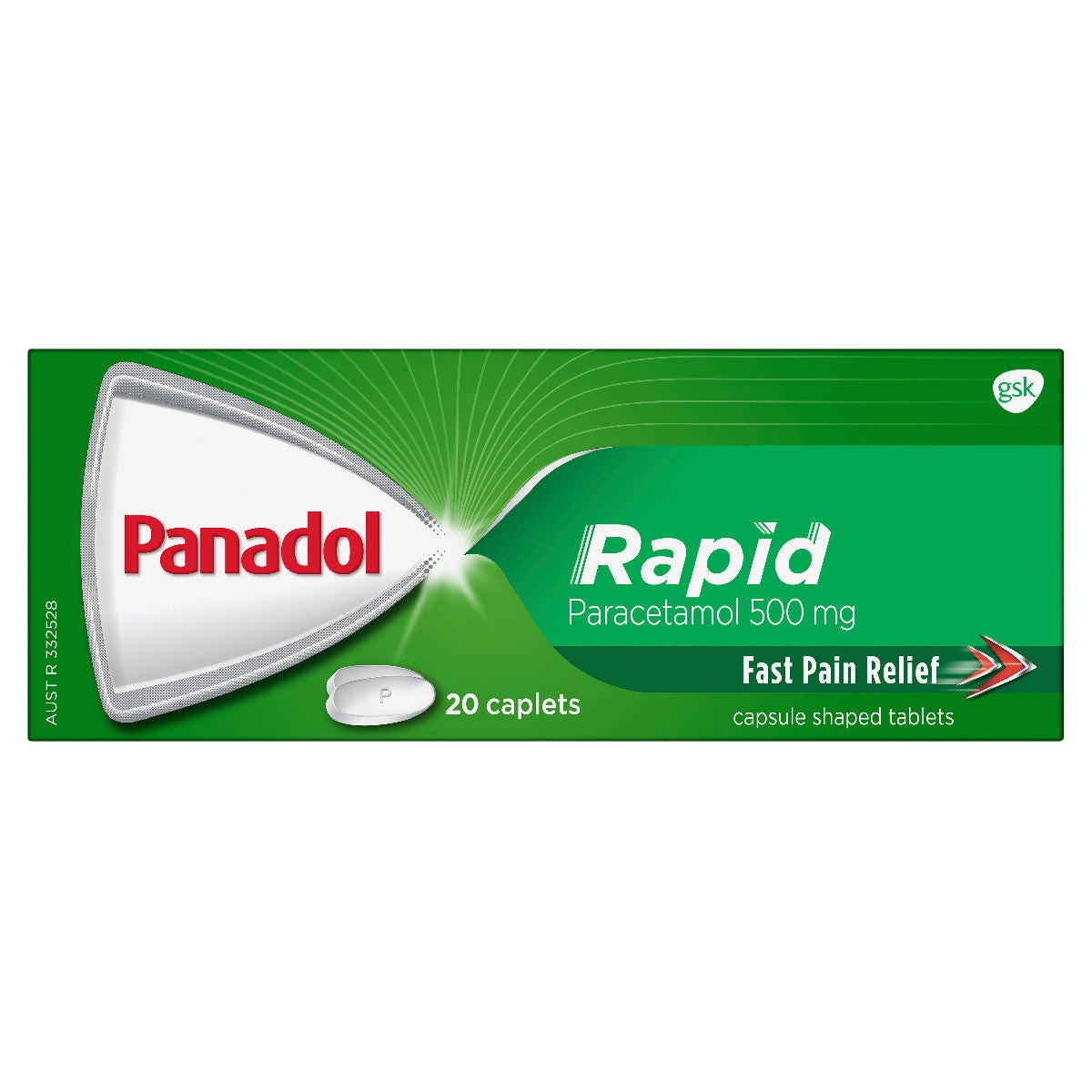 Panadol Rapid Pain Relief Paracetamol 500 Mg 20 Pack