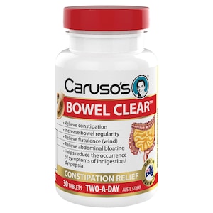 Carusos Bowel Clear Constipation Relief 30 Tablets