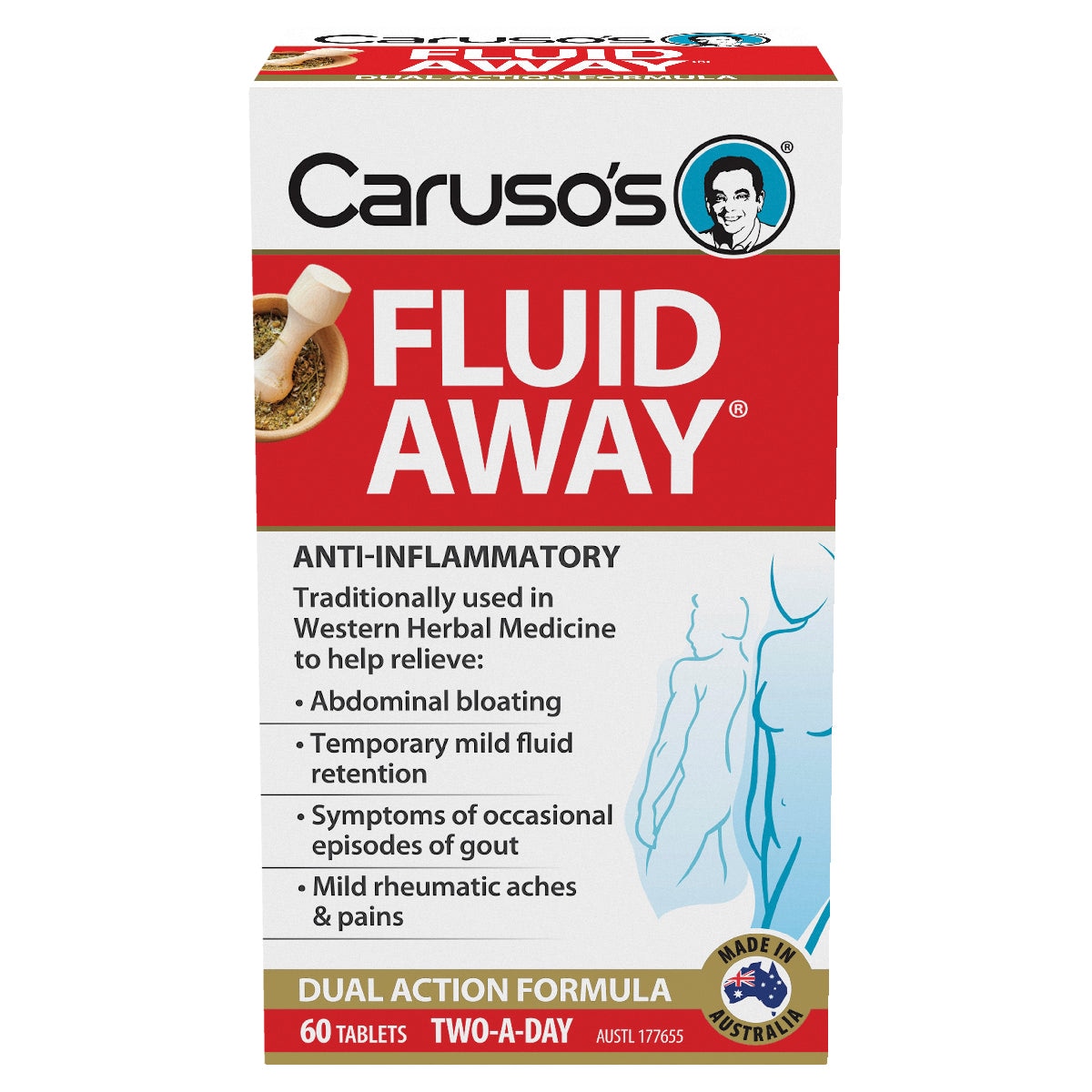 Carusos Fluid Away 60 Tablets | Healthylife Australia