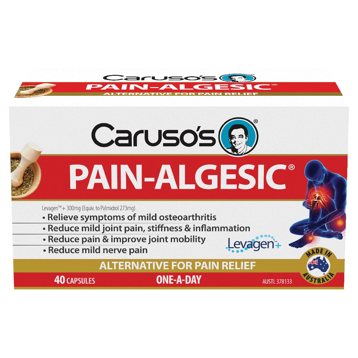 Carusos Pain-Algesic for Joints 40 Capsules | Healthylife Australia