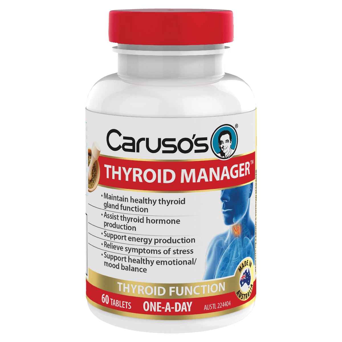 Carusos Thyroid Manager 60 Tablets Australia