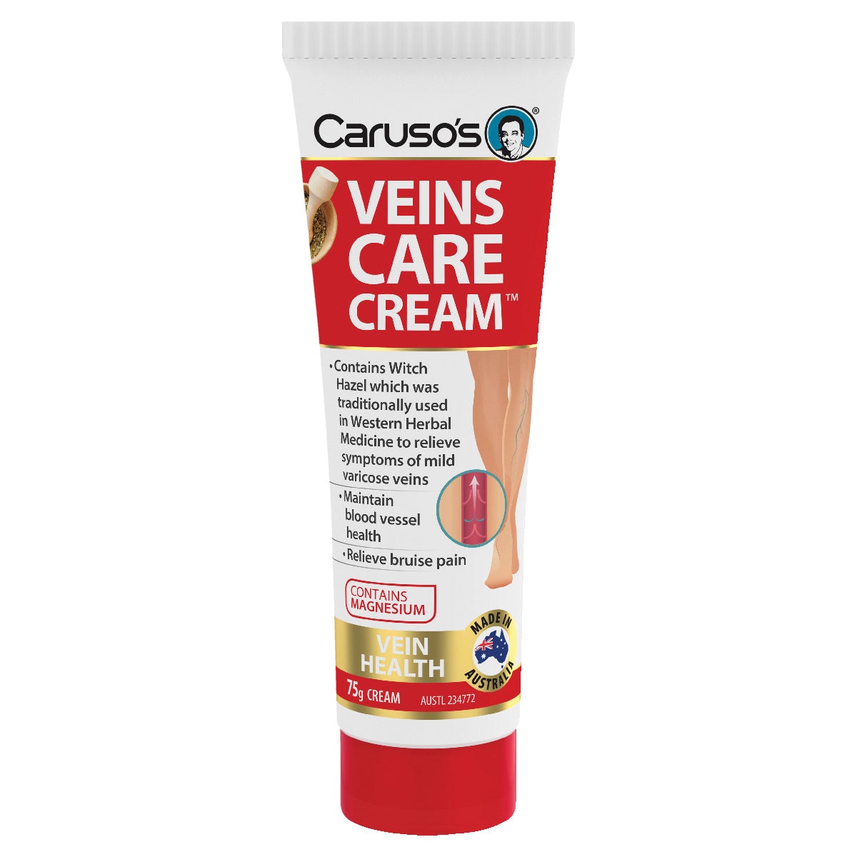 Carusos Veins Care Cream 75g | Healthylife Australia