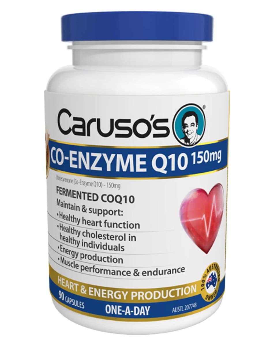 Carusos Co-Enzyme Q10 150mg 90 Capsules