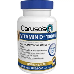 Carusos Vitamin D3 1000Iu 250 Capsules