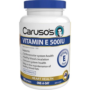 Carusos Vitamin E 500IU 150 Capsules