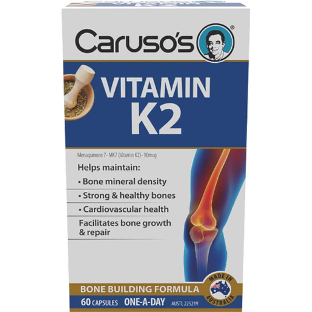 Carusos Vitamin K2 60 Capsules Australia