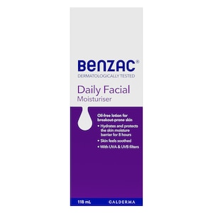 Benzac Daily Facial Moisturiser 118ml