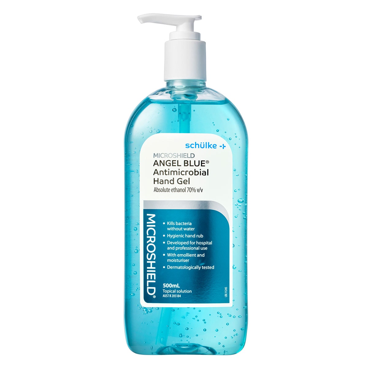 Microshield Angel Blue Antimicrobial Hand Gel 500ml