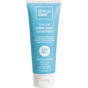Ethical Zinc Natural Clear Zinc Sunscreen SPF50 100g