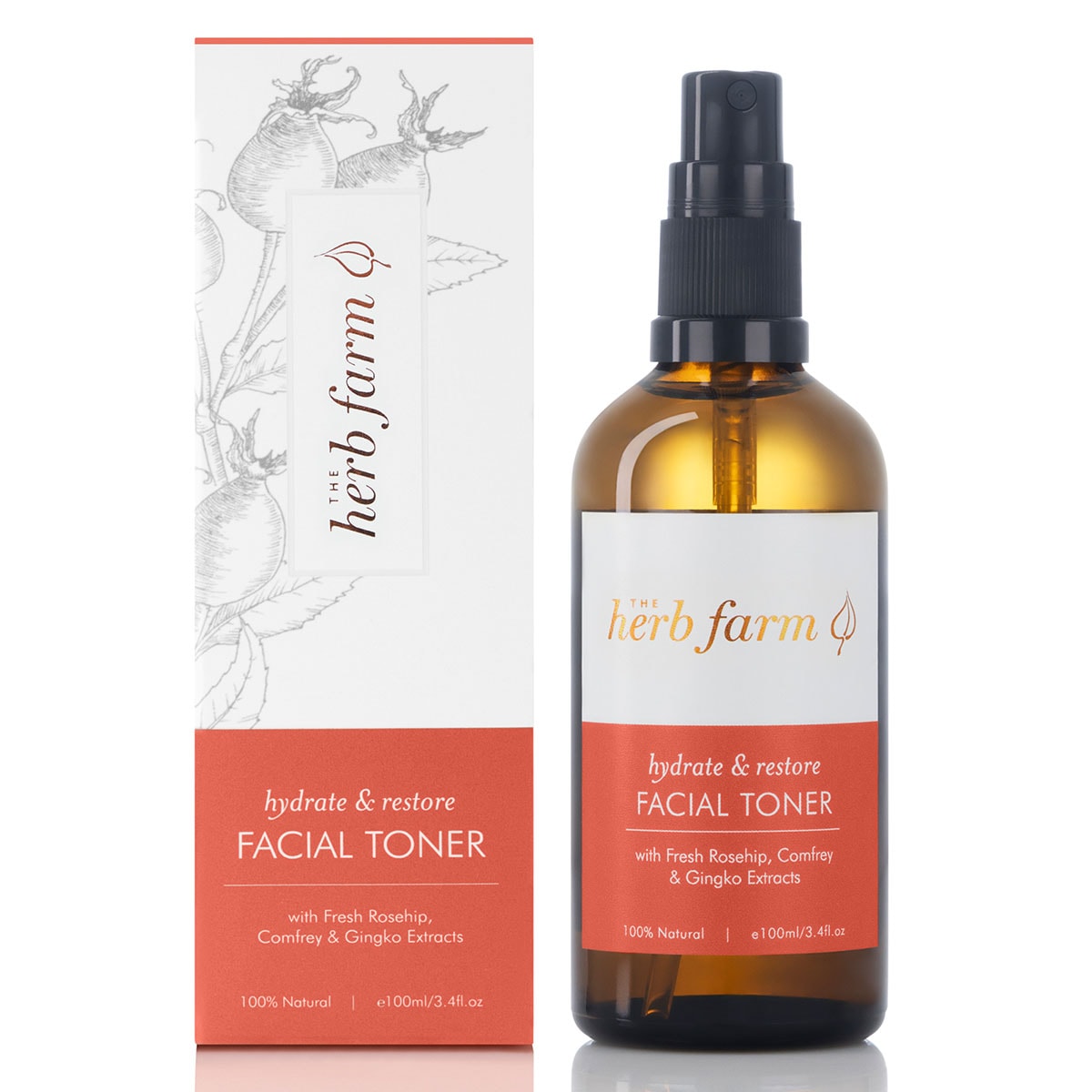 The Herb Farm Hydrate & Restore Facial Toner 100ml