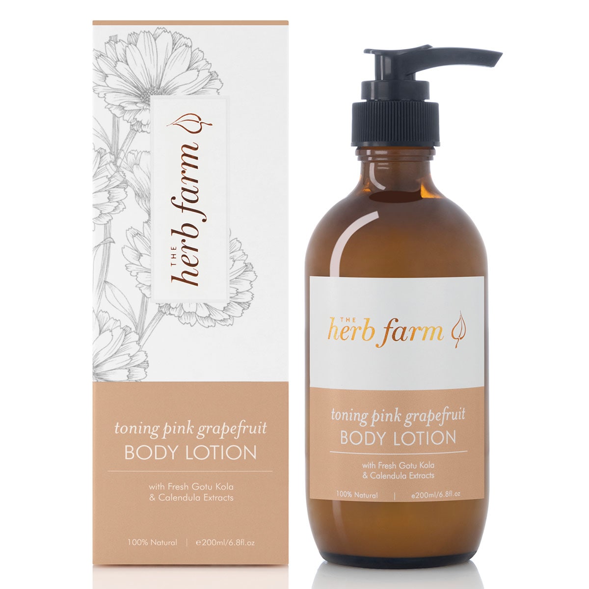 The Herb Farm Toning Pink Grapefruit Body Lotion 200ml