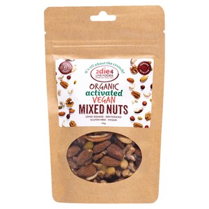 2Die4 Live Foods Organic Activated Mixed Nuts 120g