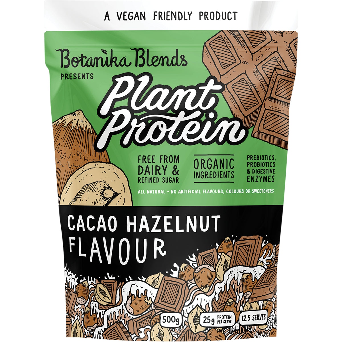 Botanika Blends Plant Protein Cacao Hazelnut 500g Australia