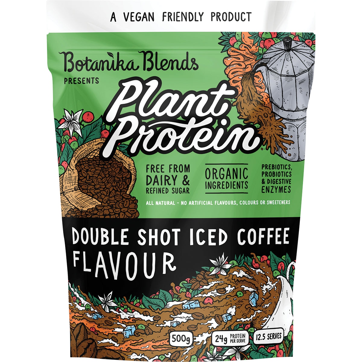 Botanika Blends Plant Protein Double Shot Iced Coffee 500g