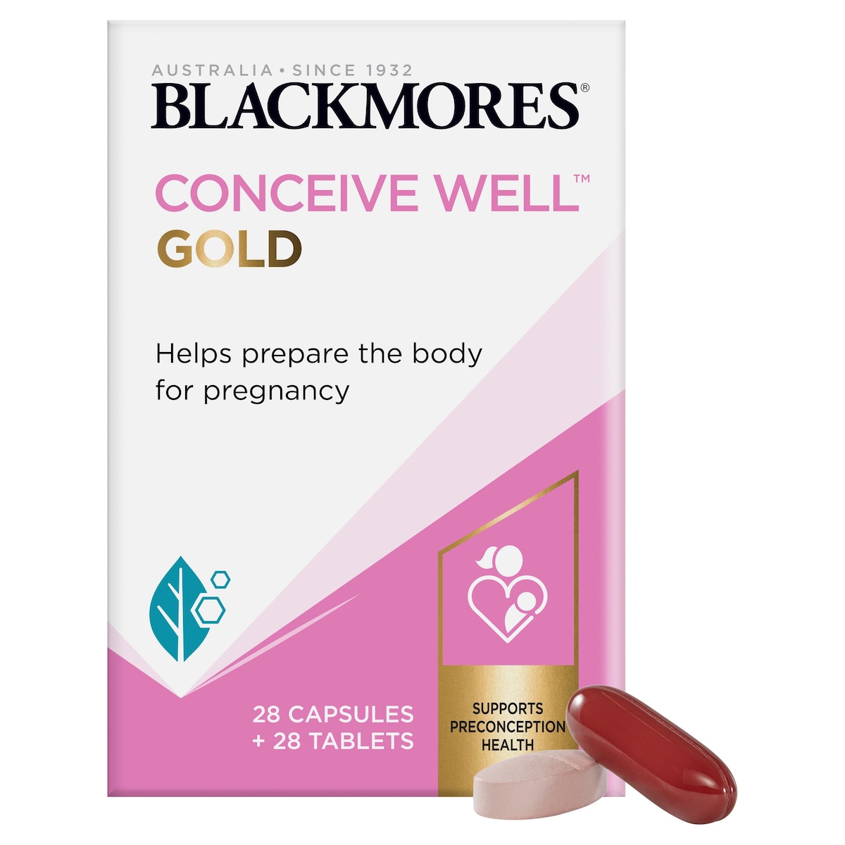 Blackmores Conceive Well Gold 56 Tablets + Capsules | Healthylife Australia