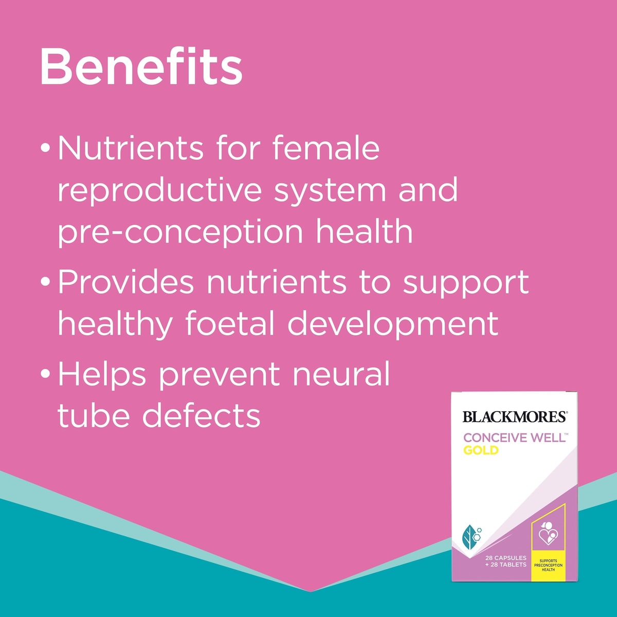 Blackmores Conceive Well Gold 56 Tablets + Capsules