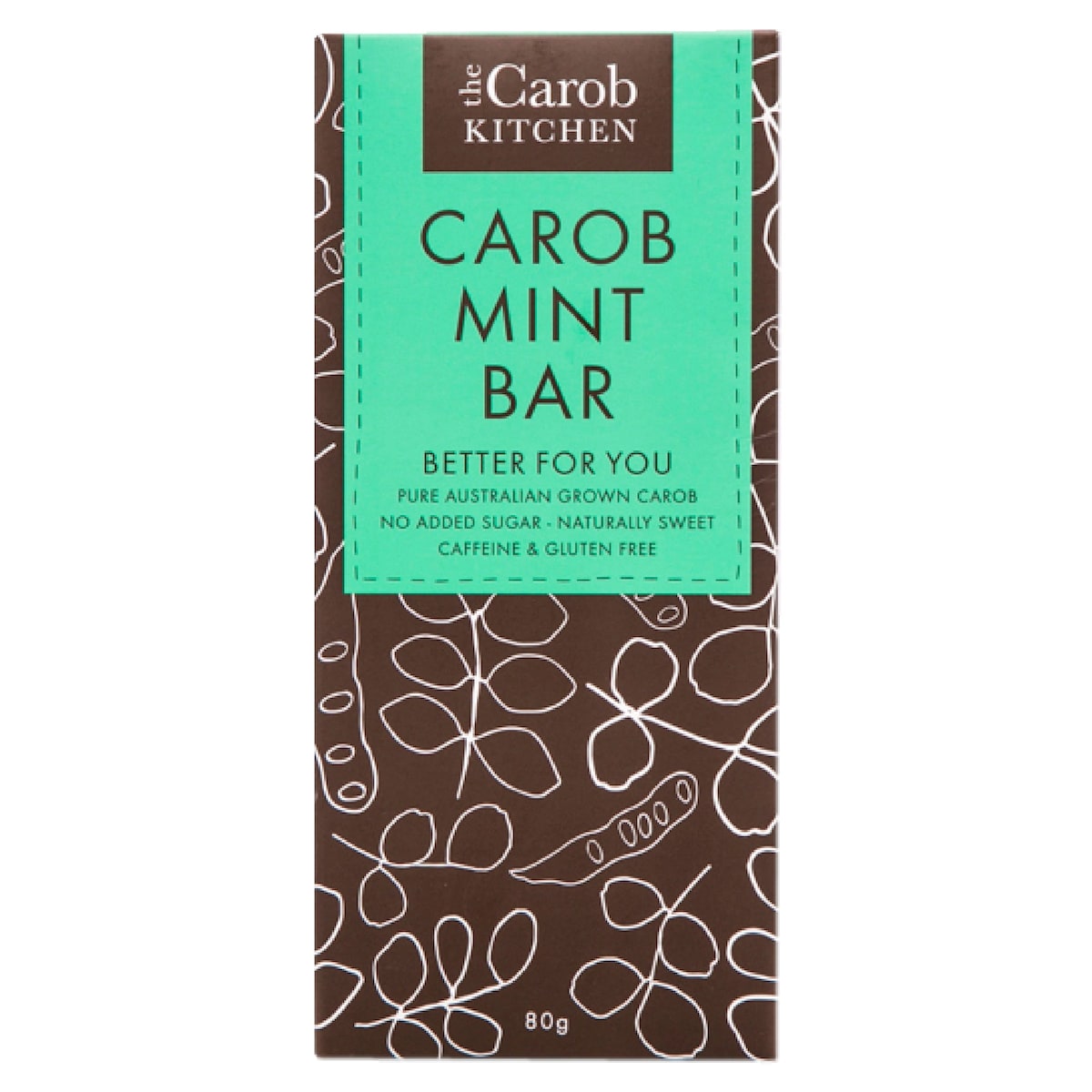 The Carob Kitchen Carob Mint Bar 80g