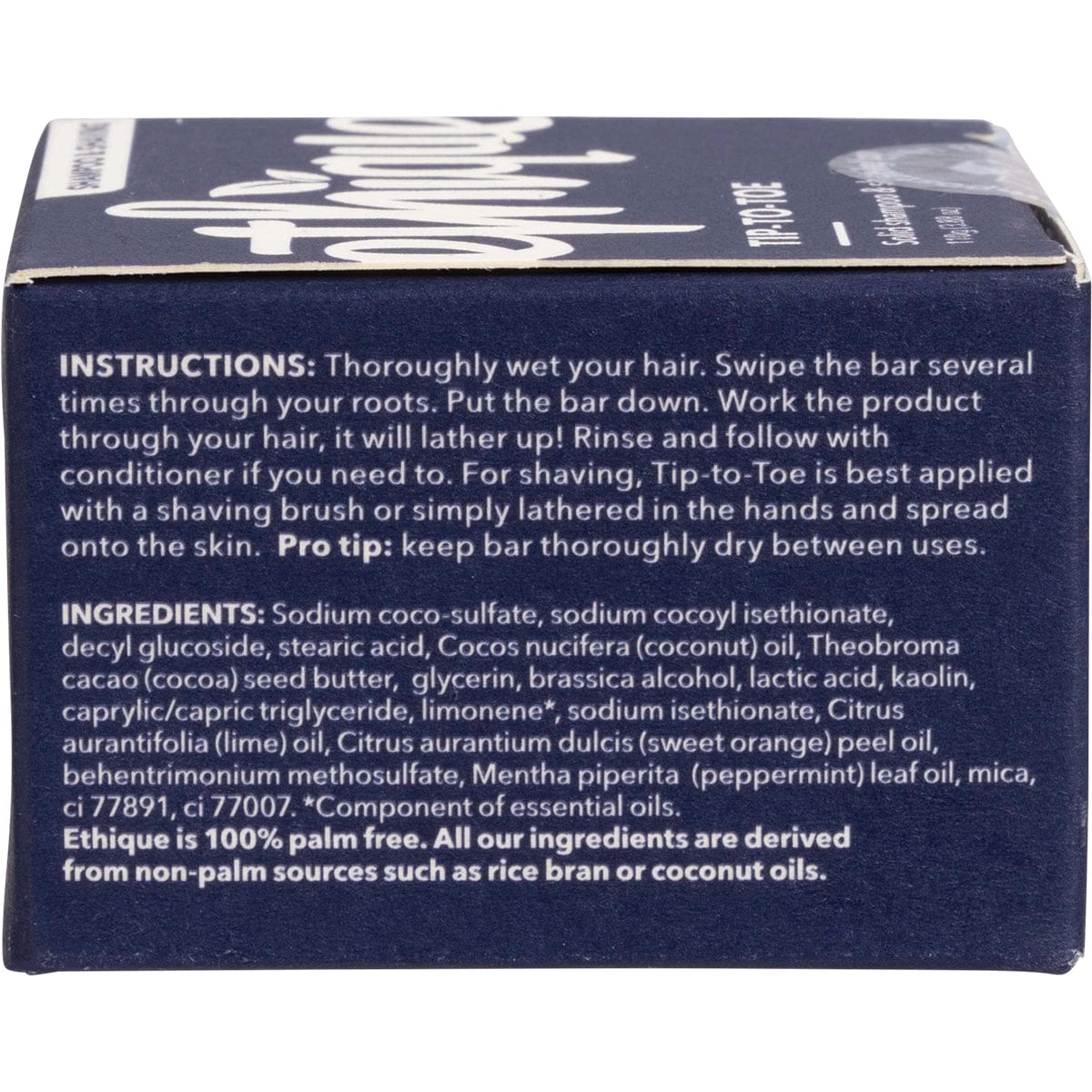 Ethique Tip-to-Toe 2-In-1 Solid Shampoo & Shaving Bar 110g