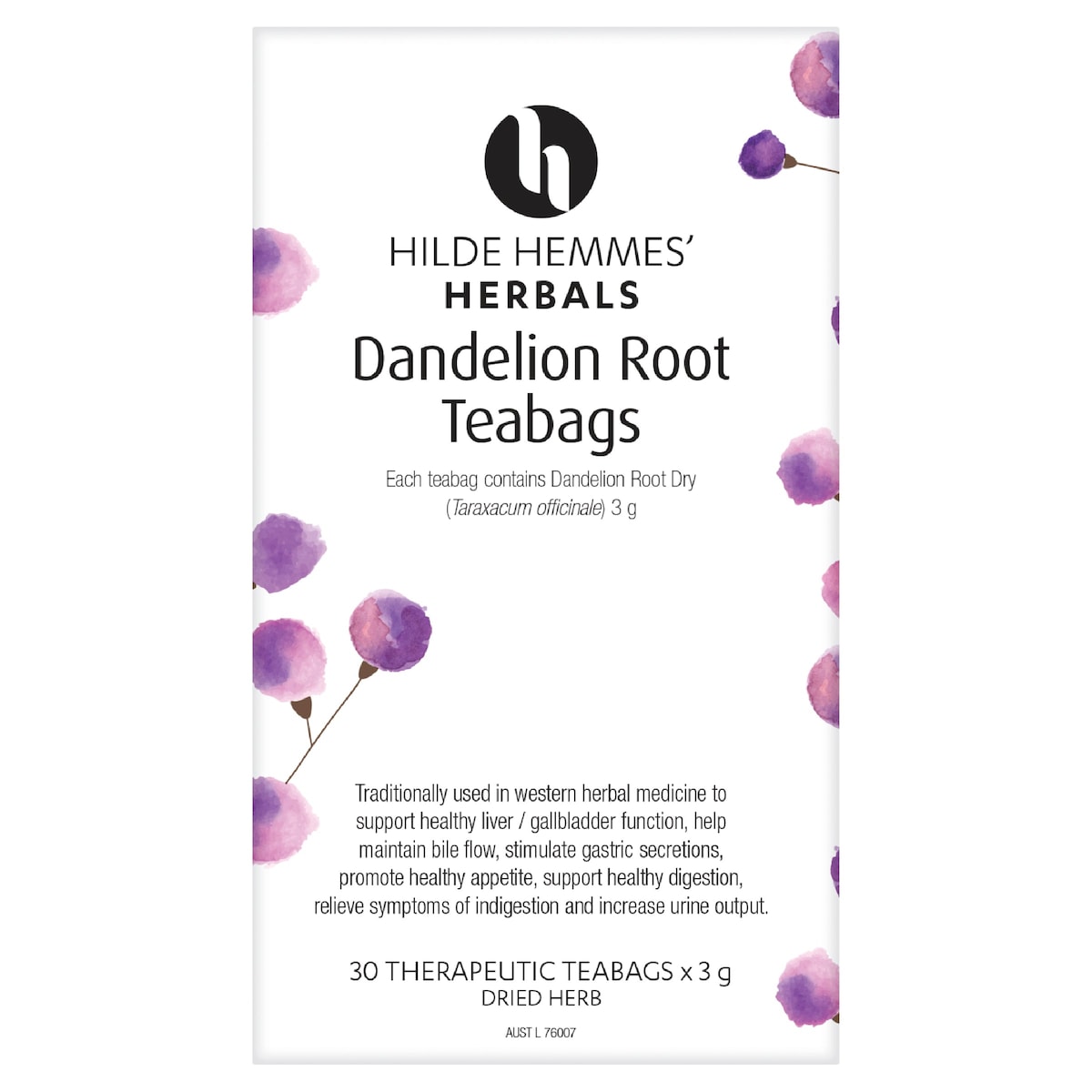 Hilde Hemmes Herbal's Dandelion Root 30 Tea Bags