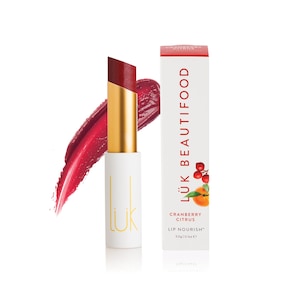 Luk Beautifood Lip Nourish Natural Lipstick Cranberry Citrus 3g
