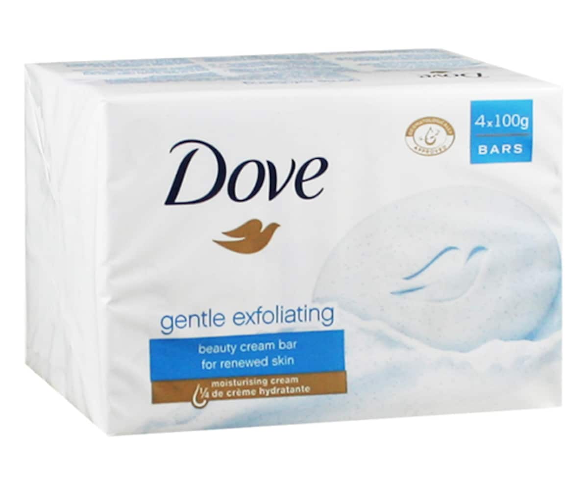 Dove Beauty Cream Bar Gentle Exfoliating 100g x 4 Bars