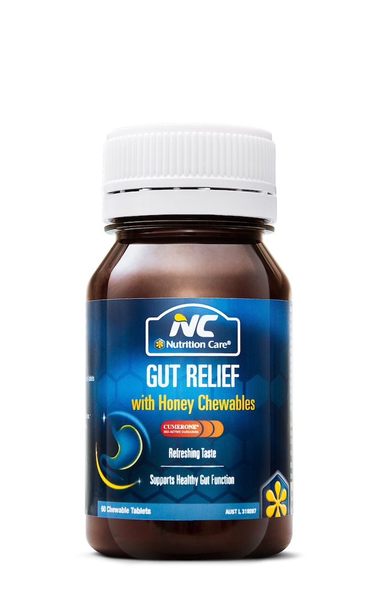 Nutrition Care Gut Relief With Honey 60 Chewable Tablets