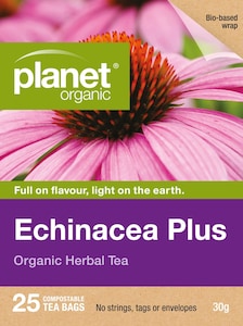Planet Organic Echinacea Plus Tea 25 Tea Bags
