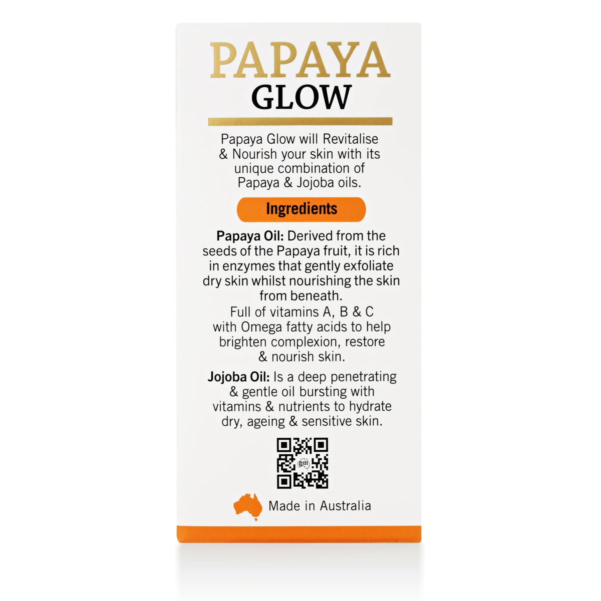 P'URE Papayacare Papaya Glow Rejuvinating Face Oil 20ml