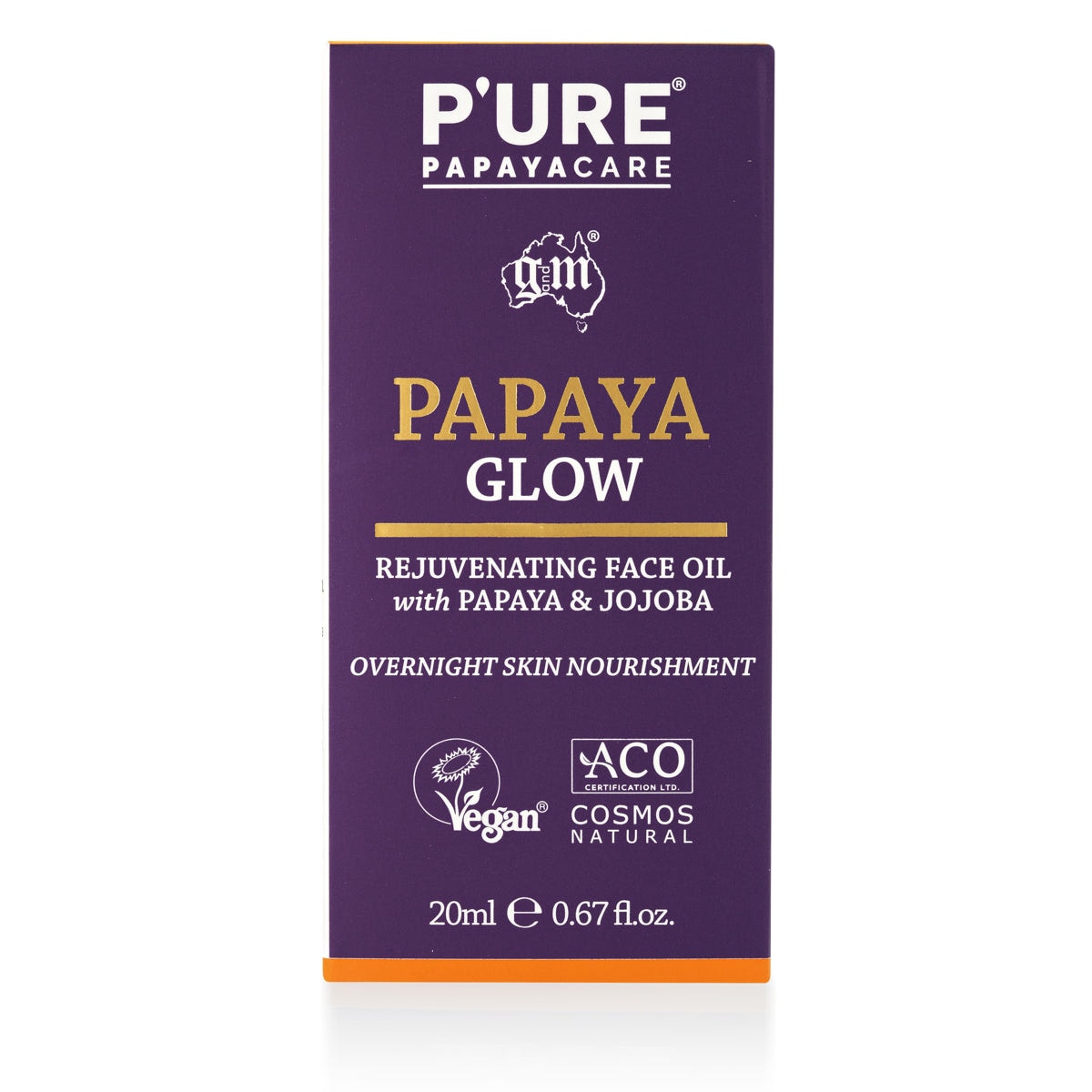 P'URE Papayacare Papaya Glow Rejuvinating Face Oil 20ml