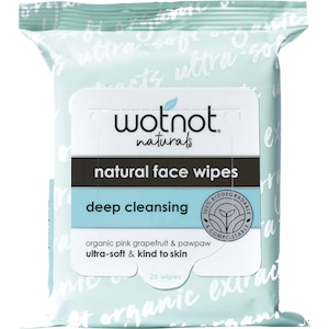 Wotnot Natural Face Wipes Deep Cleansing
