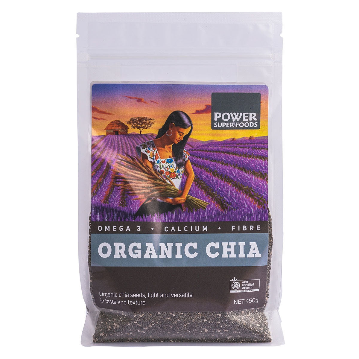 Power Super Foods Black Chia Seed 450g