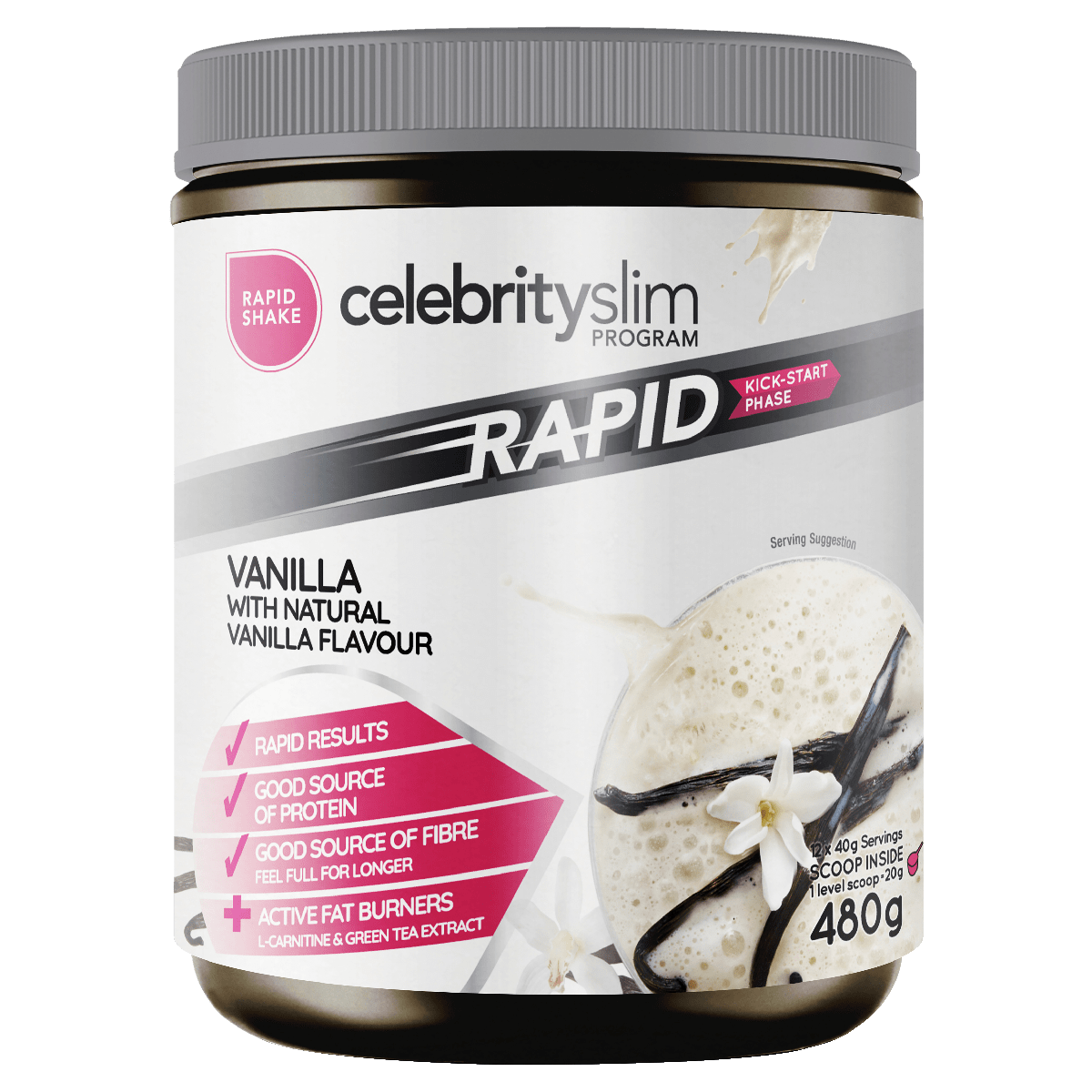 Celebrity Slim Rapid Vanilla Shake 480g