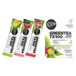 BSc Body Science Green Tea TX100 Mixed 12 x 3g