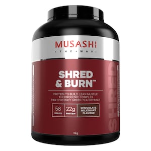 Musashi Shred & Burn Protein Chocolate Milkshake 2kg