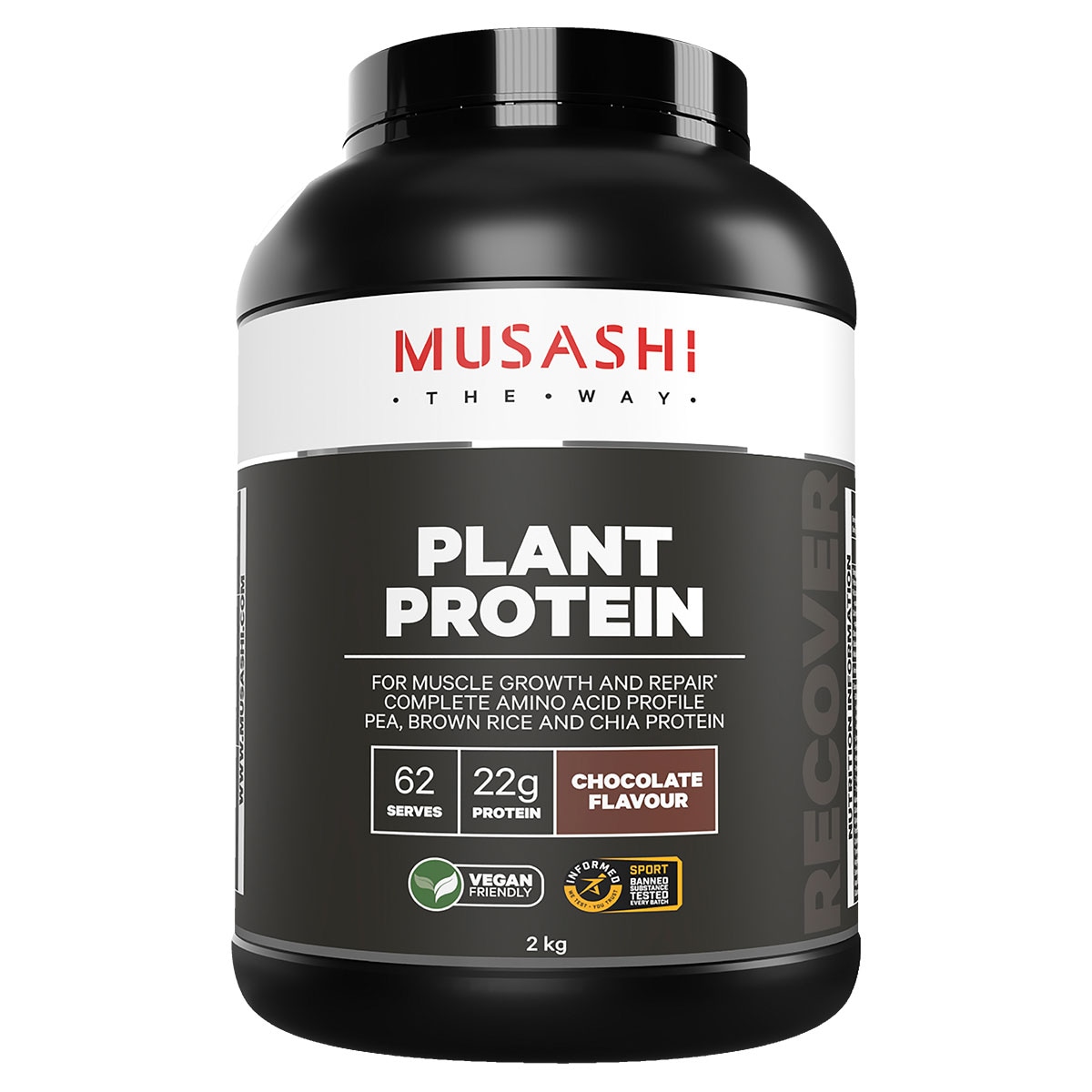Musashi Plant Protein Powder Chocolate 2kg Musashi