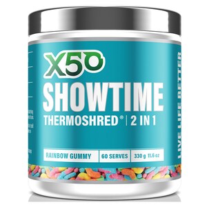 X50 Showtime Thermoshred Rainbow Gummy 330g