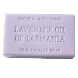 Natural Australian Triple Milled Lavender Oil of Tasmania Soap 8 x 200g