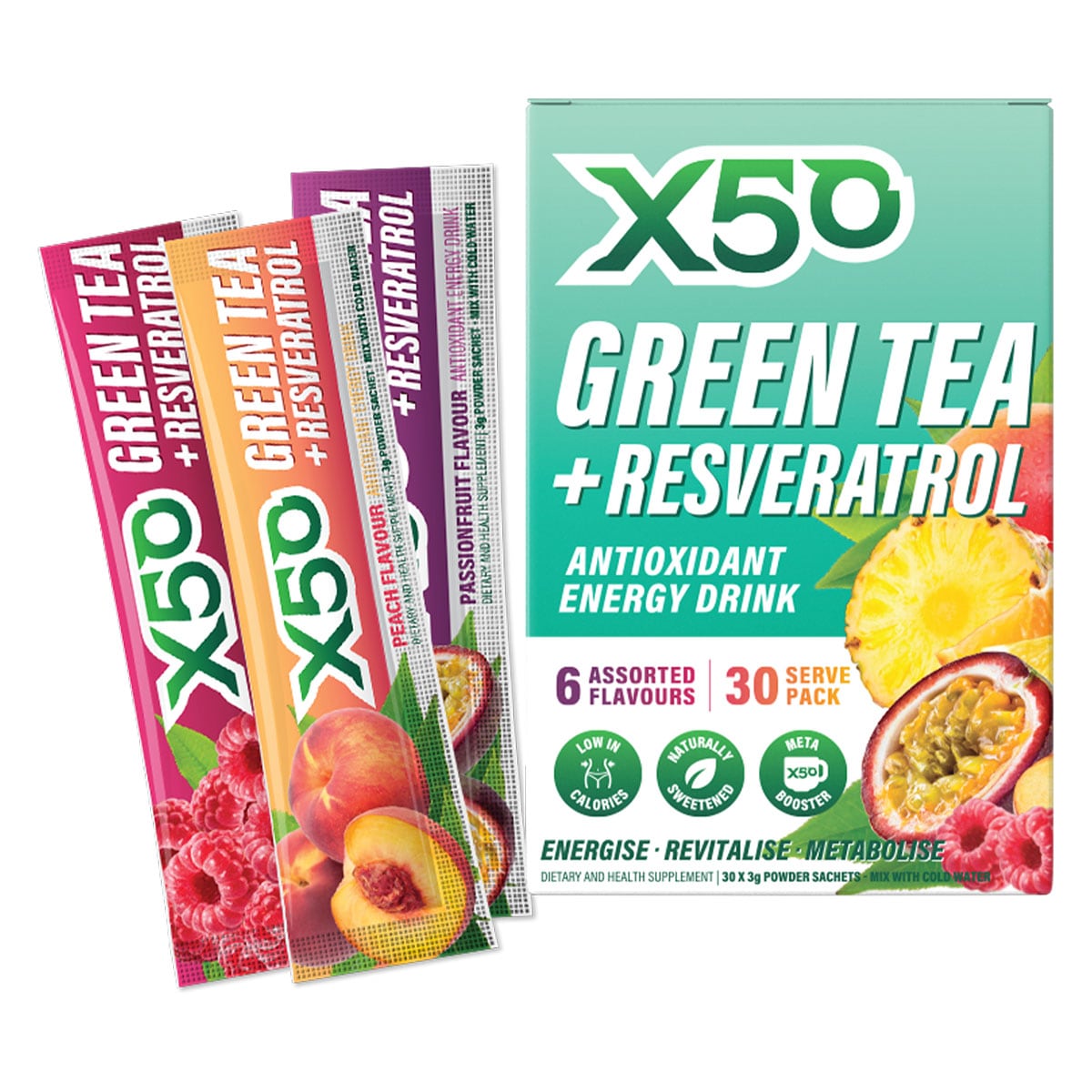 Green Tea X50 Assorted 30 Sachets Australia