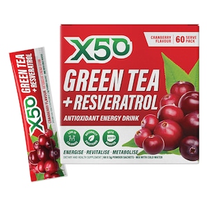 Green Tea X50 Cranberry 60 Sachets