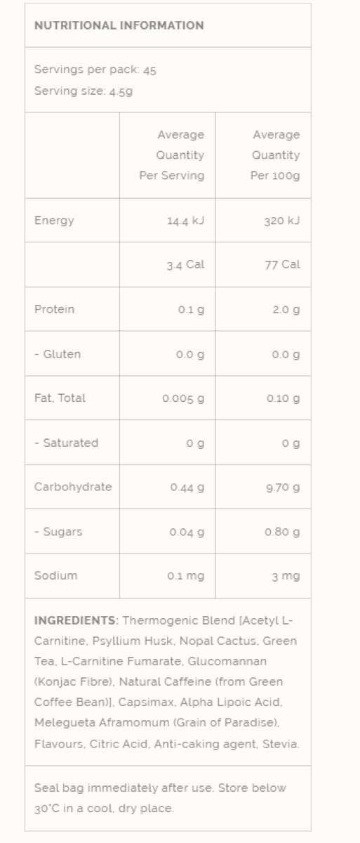 Veego Thermo Apple Cinnamon 202.5g