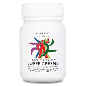 Synergy Natural Organic Super Greens 100 Tablets
