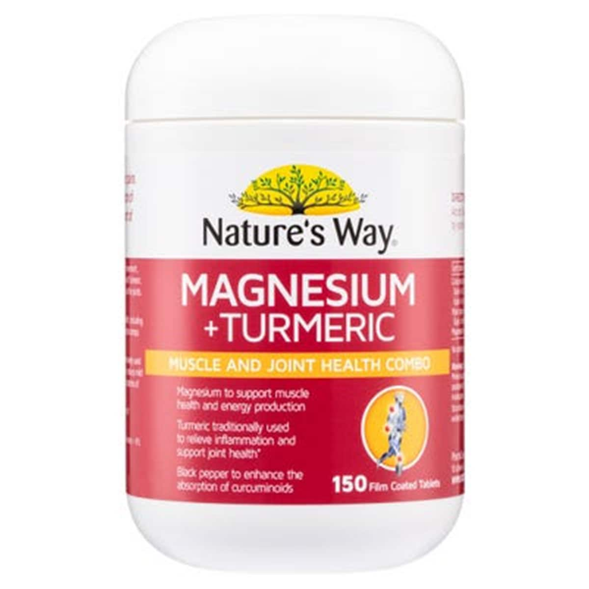 Natures Way Magnesium + Turmeric 150 Tablets | Healthylife Australia