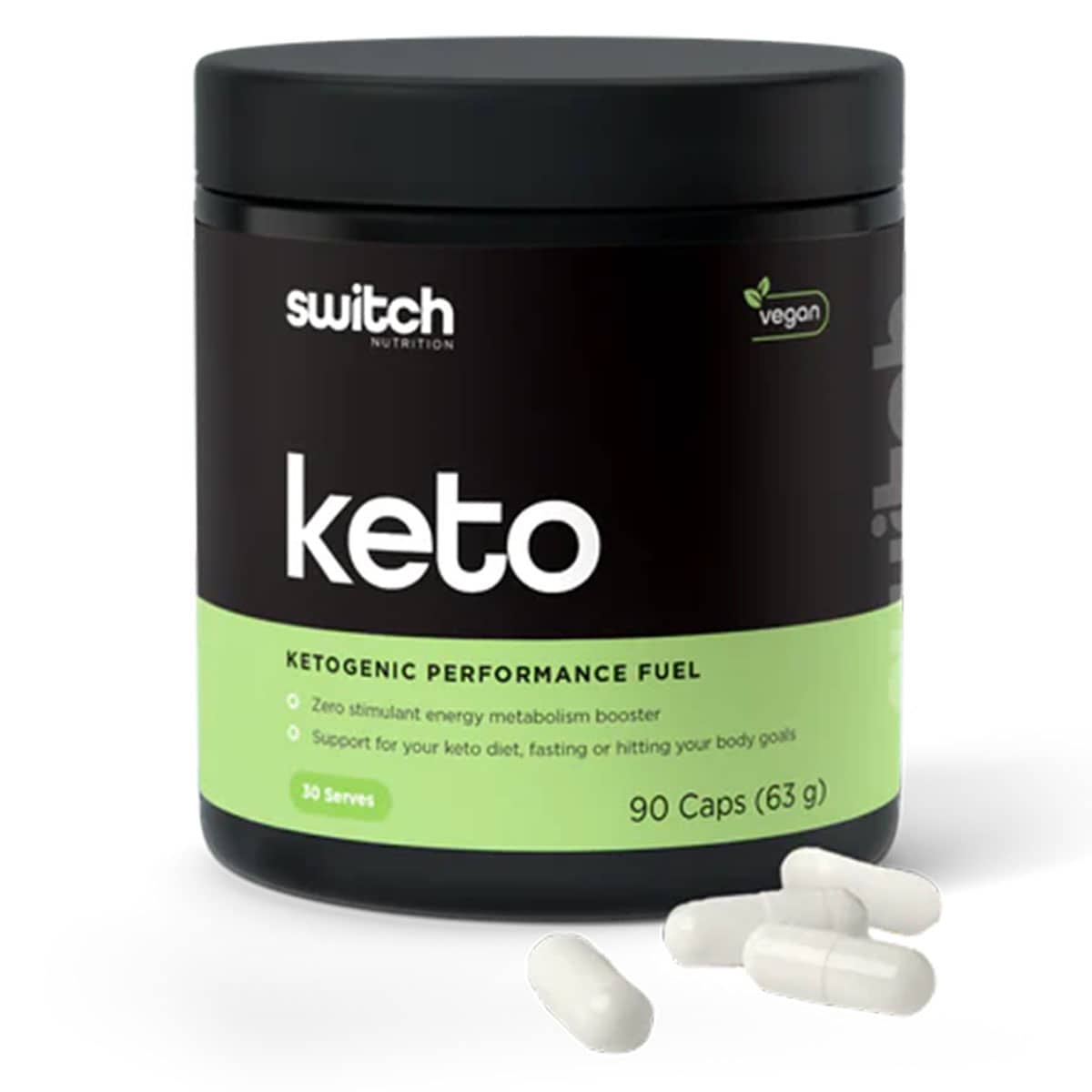 Switch Nutrition Keto Ketogenic Performance Fuel 90 Capsules