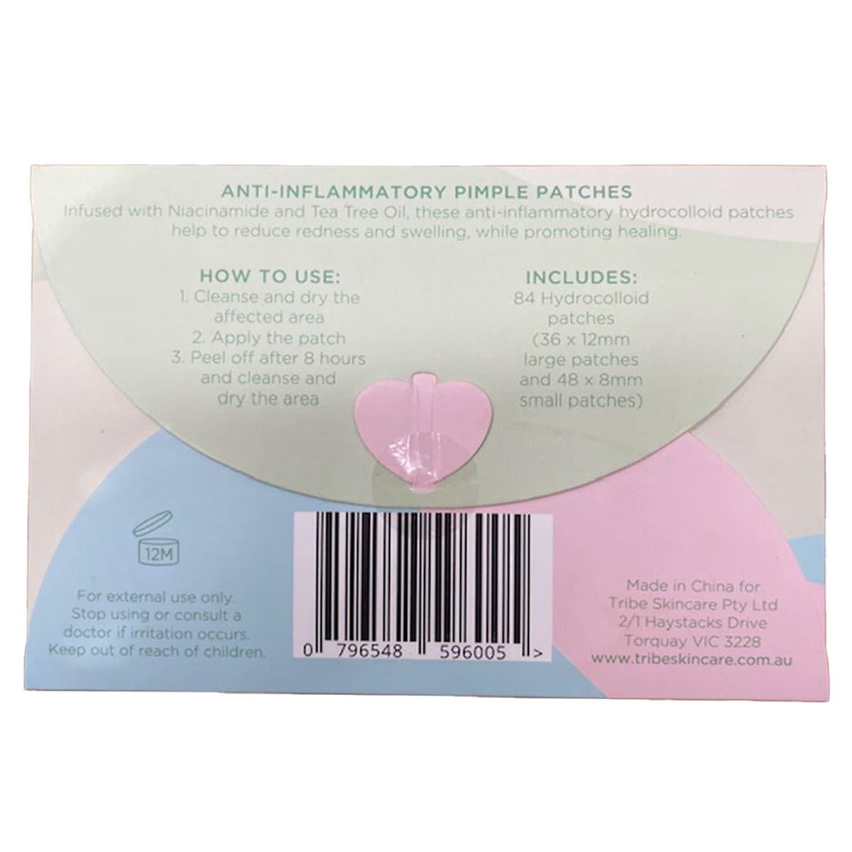 Tribe Skincare Anti-Inflammatory Pimple Patches 84 Pack