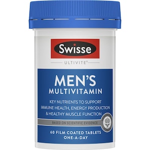 Swisse Ultivite Mens Multivitamin 60 Tablets (Improved Formula)