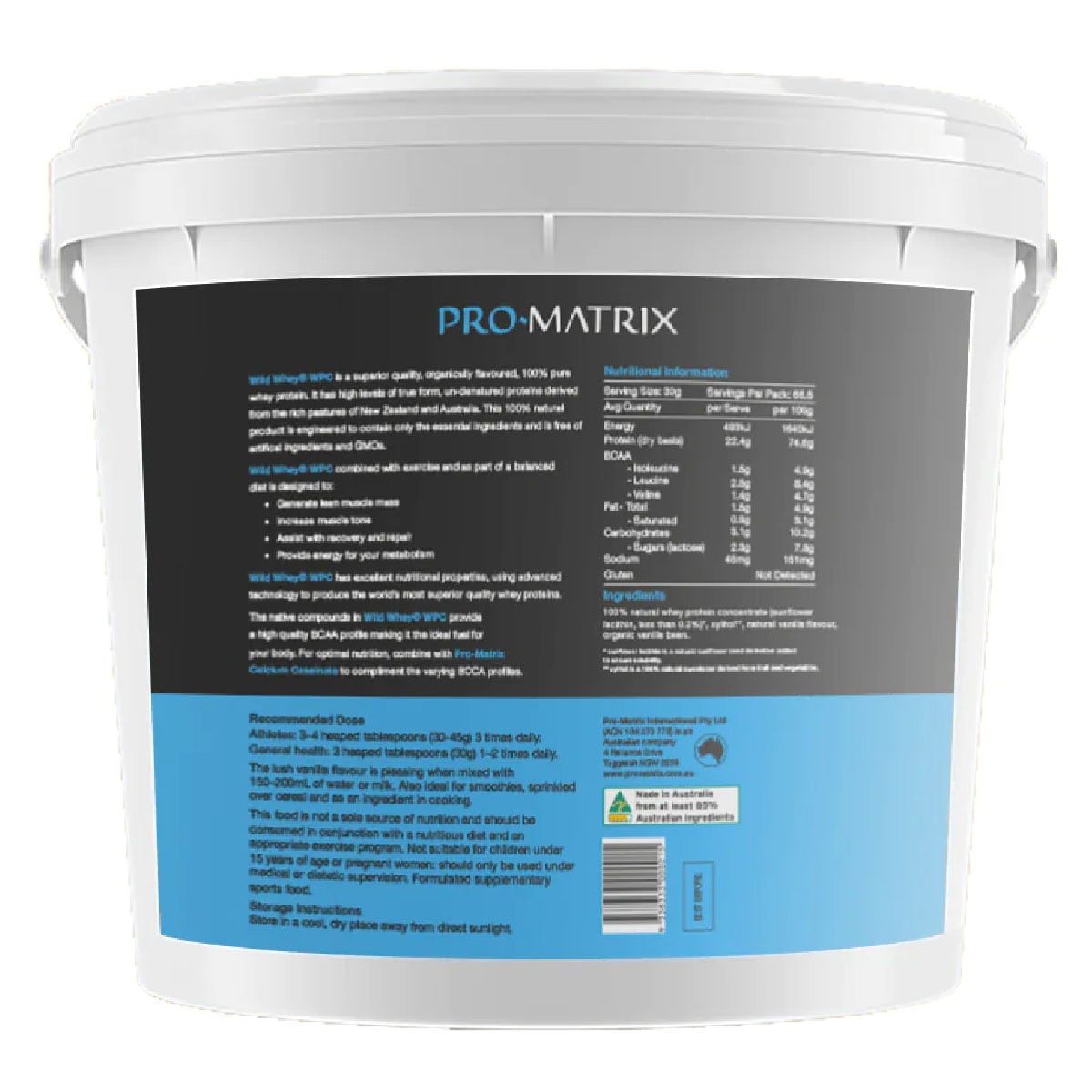 Pro Matrix Whey Protein Concentrate Vanilla 2Kg