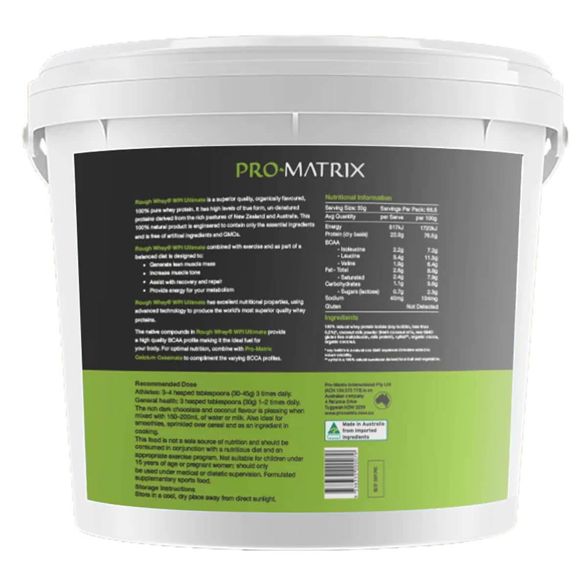 Pro Matrix Whey Protein Isolate Dark Chocolate & Coconut 2Kg