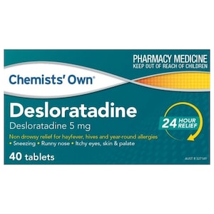 Chemists Own Desloratadine 5mg 40 Tablets